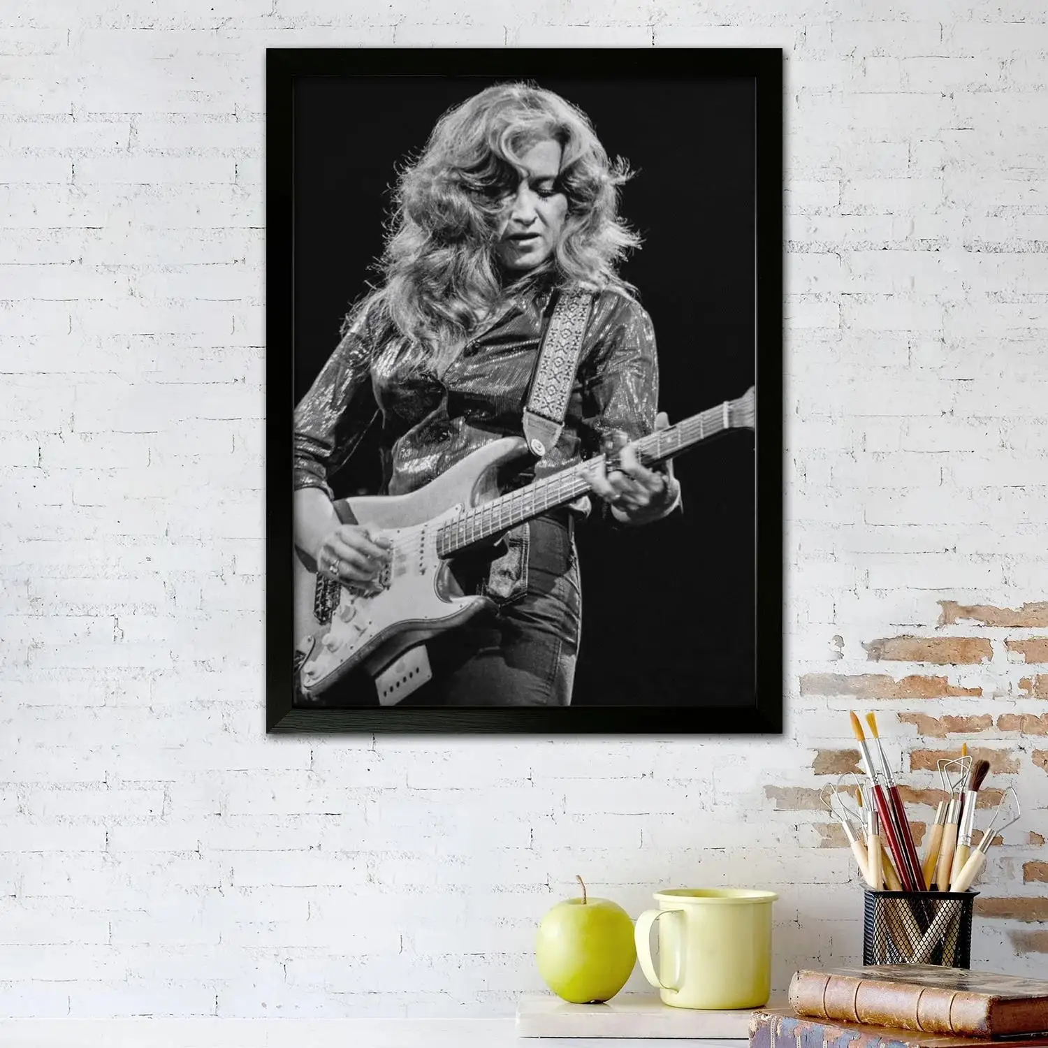 Bonnie Raitt Canvas Art Poster and Wall Art Picture Print, Modern Family Bedroom Decor Posters,Decorative painting