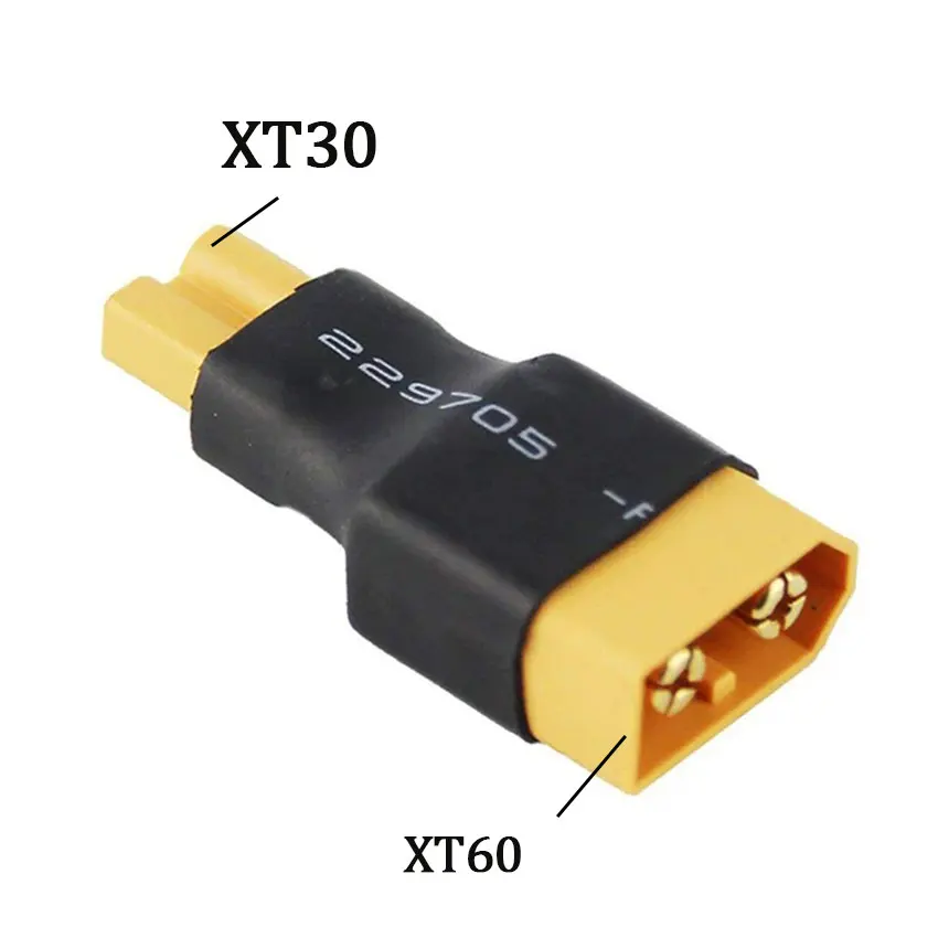 

1-10PC XT60to XT30 Connector Adapter Male/Female Plug 10CM 16AWG Silicone Wire Cable for RC FPV Quadcopter CineLog35 Drone Parts