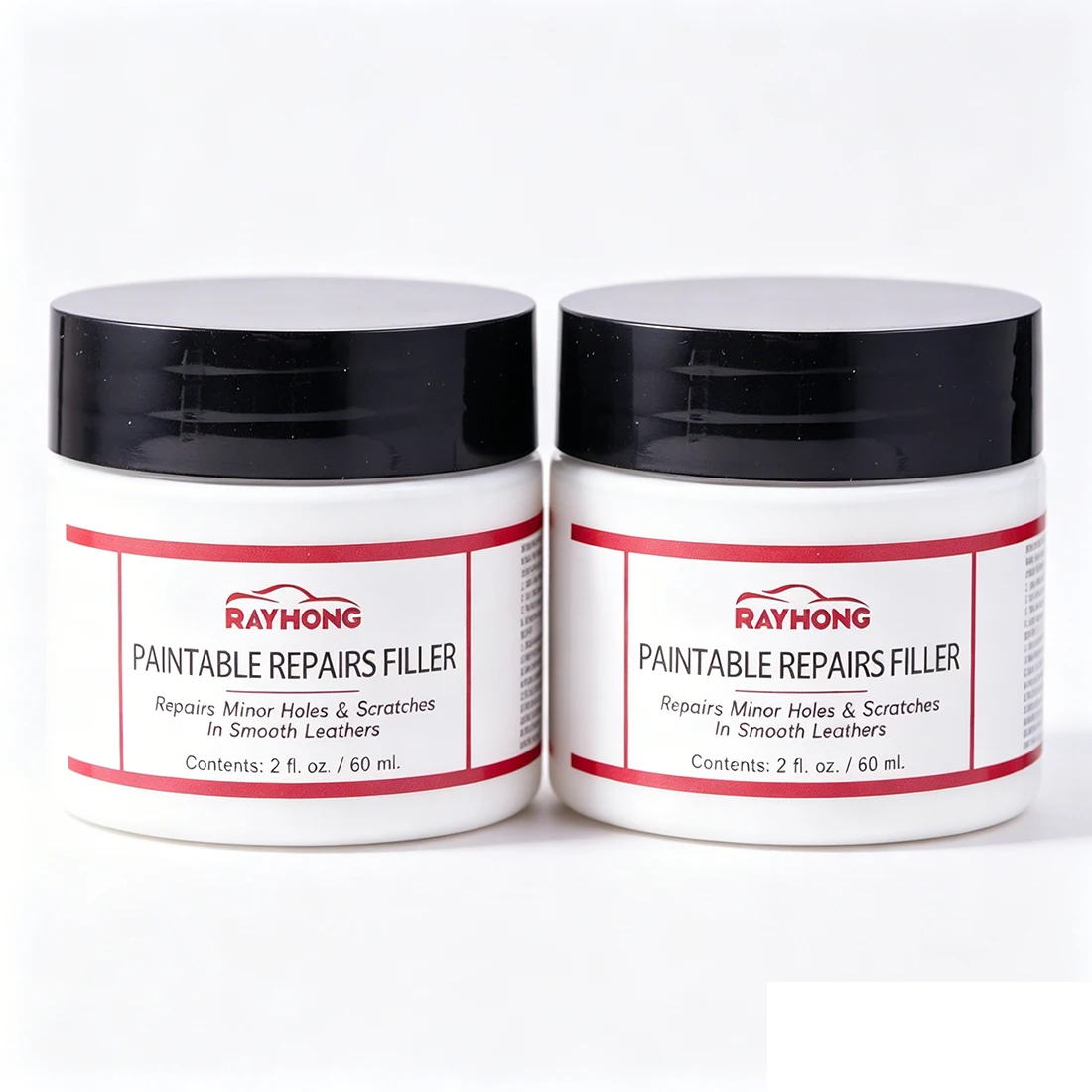 1/2PCS Leather Filling Paste, 60ml Leather Filler for Filling or Repairing Holes, Tears, Cracks, Scratches for Leather Car Seats