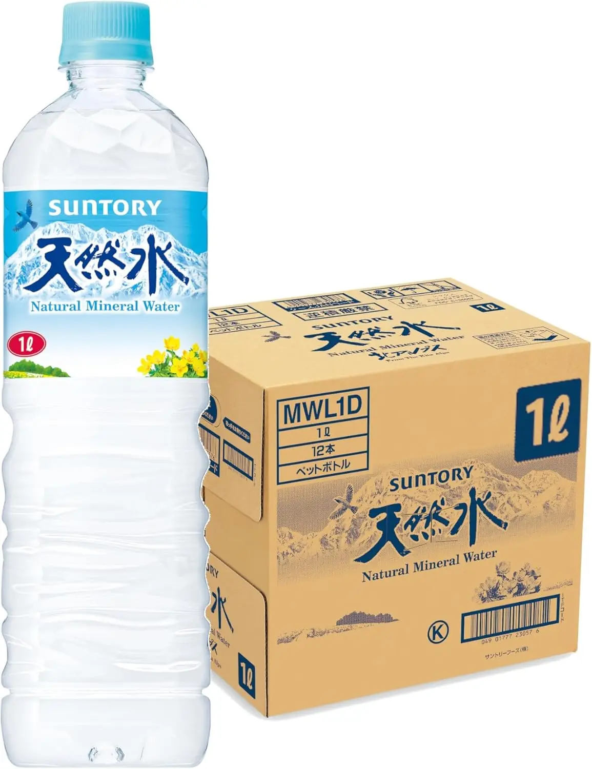 Agua Natural Suntory 1L x 12 botellas - ¡Venta al por mayor en oferta!