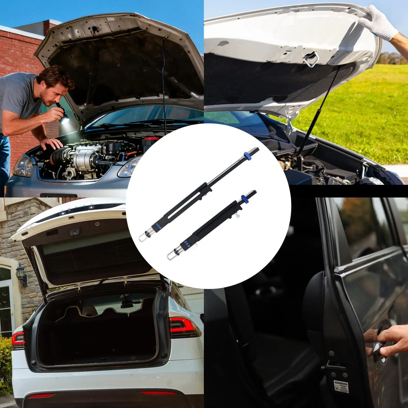 

Регулируемая подъемная опора Стойка капота Передняя подъемная опора капота Амортизирующие стойки Верхний стержень опоры капота двигателя для технического обслуживания двигателя