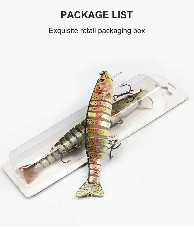 165mm 34g Angeln Lockt Jointed Wobbler Swimbait Sinking Wobbler Für Hecht Forelle Bass Trolling Künstliche Harten Köder Tackle – Detail 13