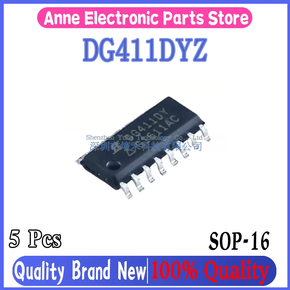 (5piece) 100% New DG411DY DG411 DG411DYZ sop-16 Chipset