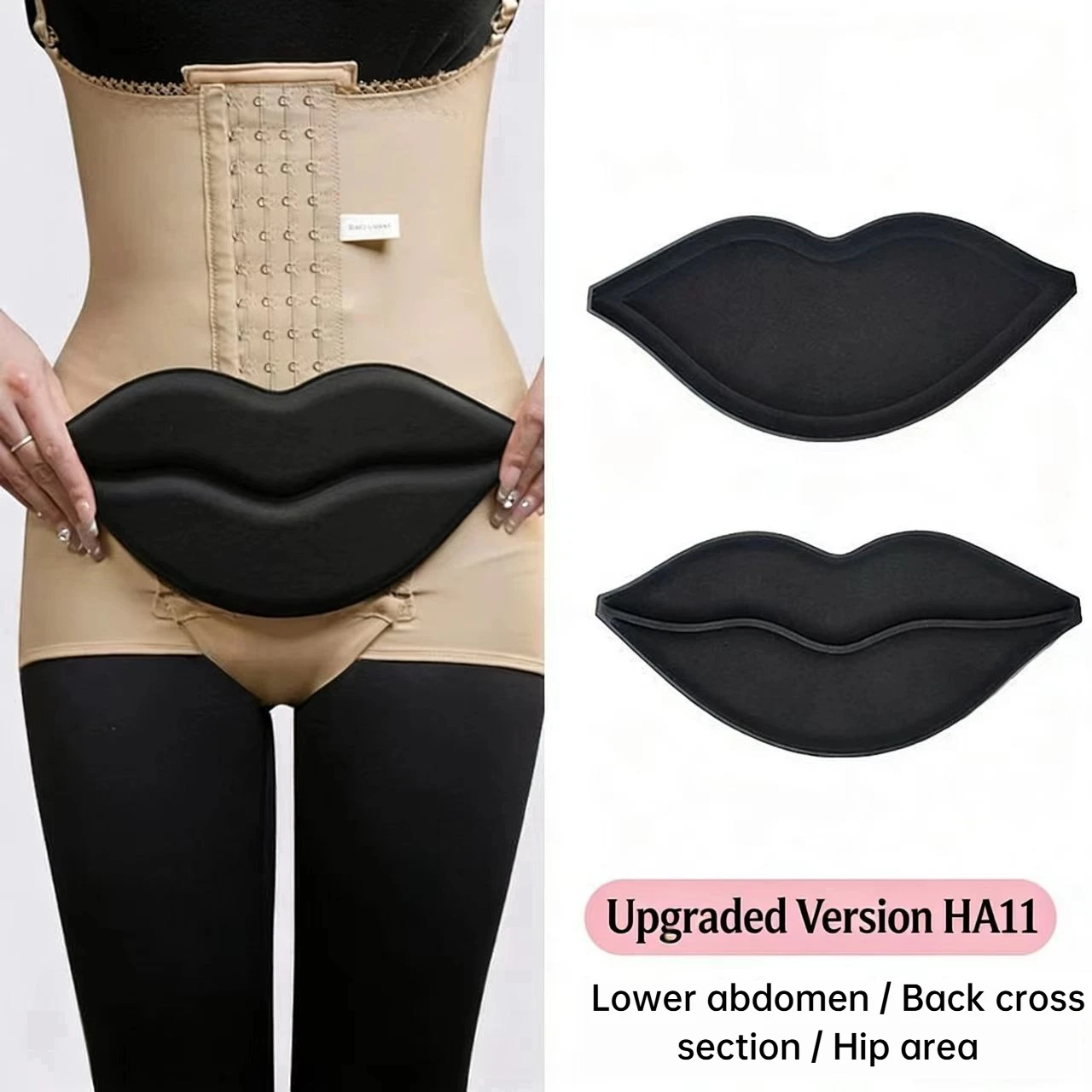 Waist Abdominal Soft Foam Compression Pad, Gentle Lining Cushion Matching Compression Inner Garment Abdominal Control Ab Board