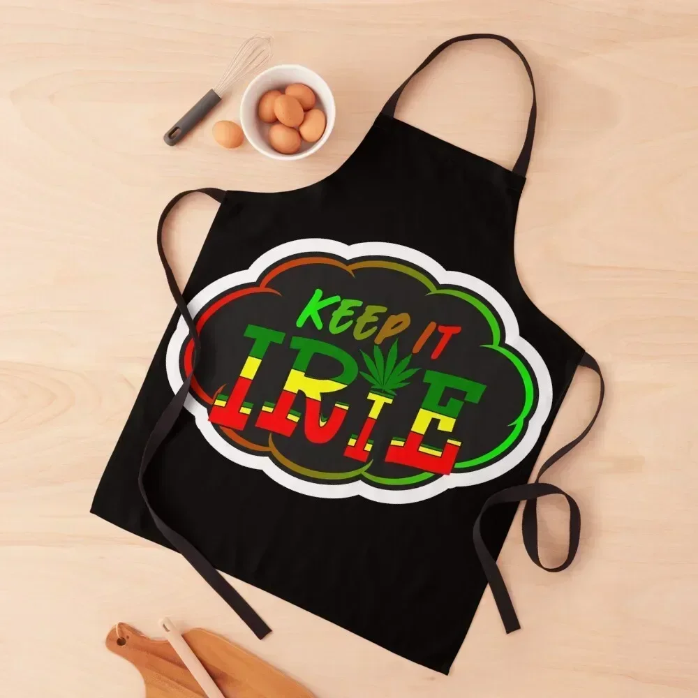 

KEEP IT IRIE - Rasta design Apron women's kitchens Barber Kitchen Accessories 2022 All For Kitchen And Home Apron