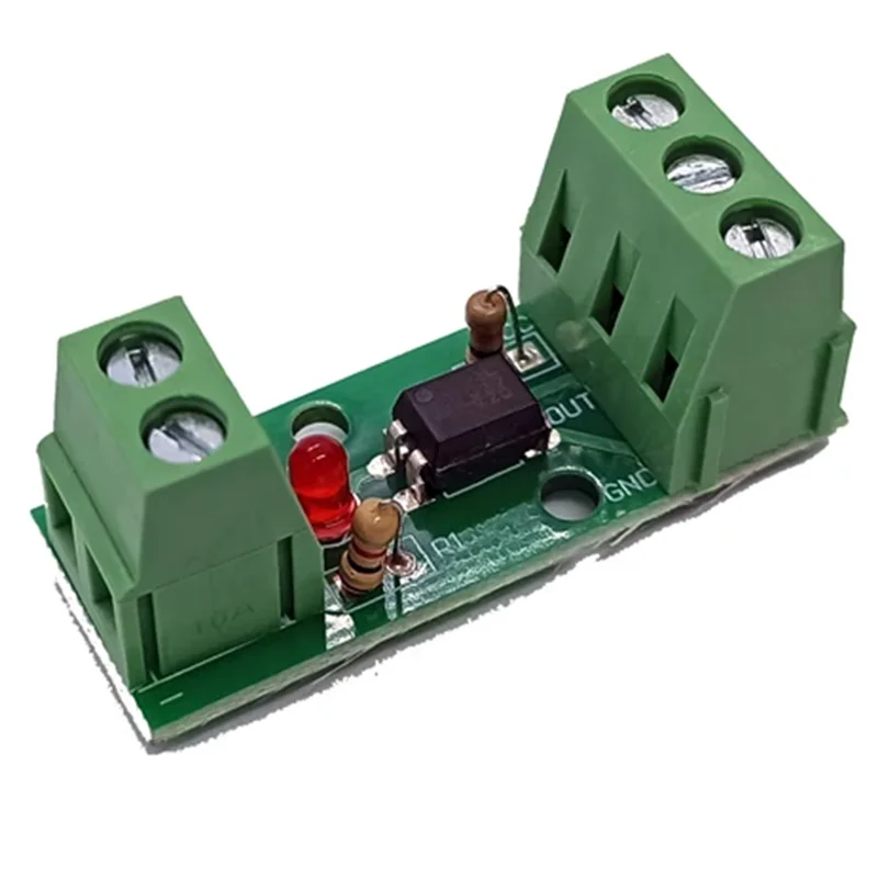 Módulo de aislamiento optoacoplador de vía de ABJF-1 PC817 3V-5V soporte de riel aislador fotoeléctrico Placa de Motor de accionamiento PLC 10 Uds