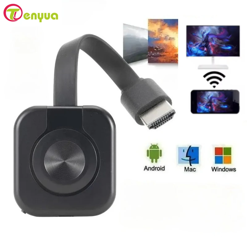 

WiFi Receiver Video Transmitter Phone Projector HD-Compatible Mirroring Screen Display Adapter For iOS Android PC TV Receiver