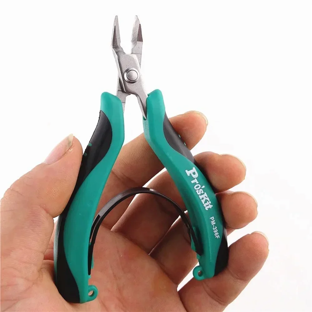 100% Original Pro\'sKit PM-396F Forceps Diagonal Pliers For Electrical Beading Cable Wire Side Cutter