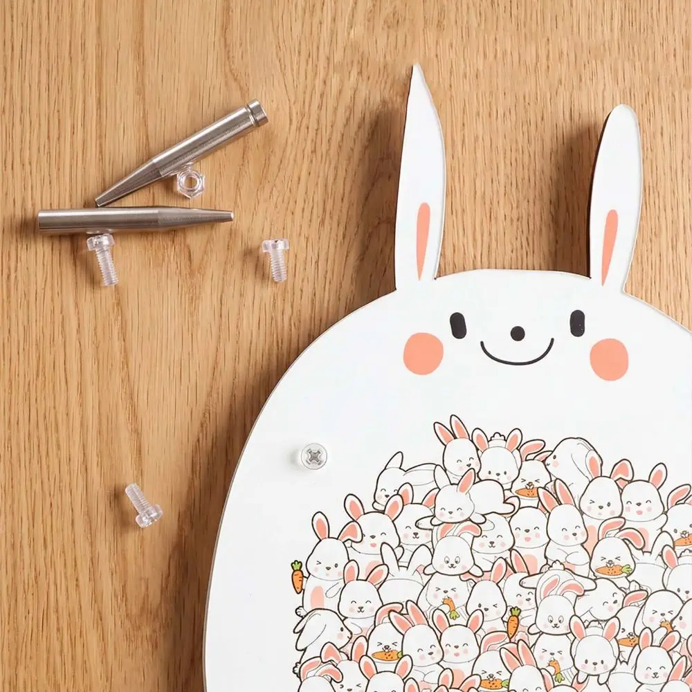 Brain Burning Little Rabbit Wooden Puzzle Animal Puzzle Piglet Penguin Jigsaw Little Lamb Home Decor Unique Irregular Puzzle