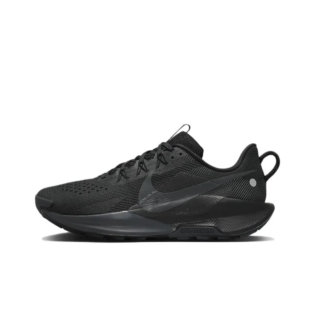 Nike Original Pegasus Trail 5 Lightweight Comfort Men's and Women's Low Top Nike Reactx Foam Trail Running Shoes Charcoal Black