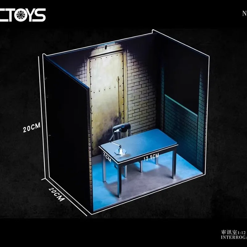 PCTOYS Original Scene 1/12 Table and Chair Set Series Joker Bat Confronting Soldier Scene Anime Toys Model Festival Gift for Boy