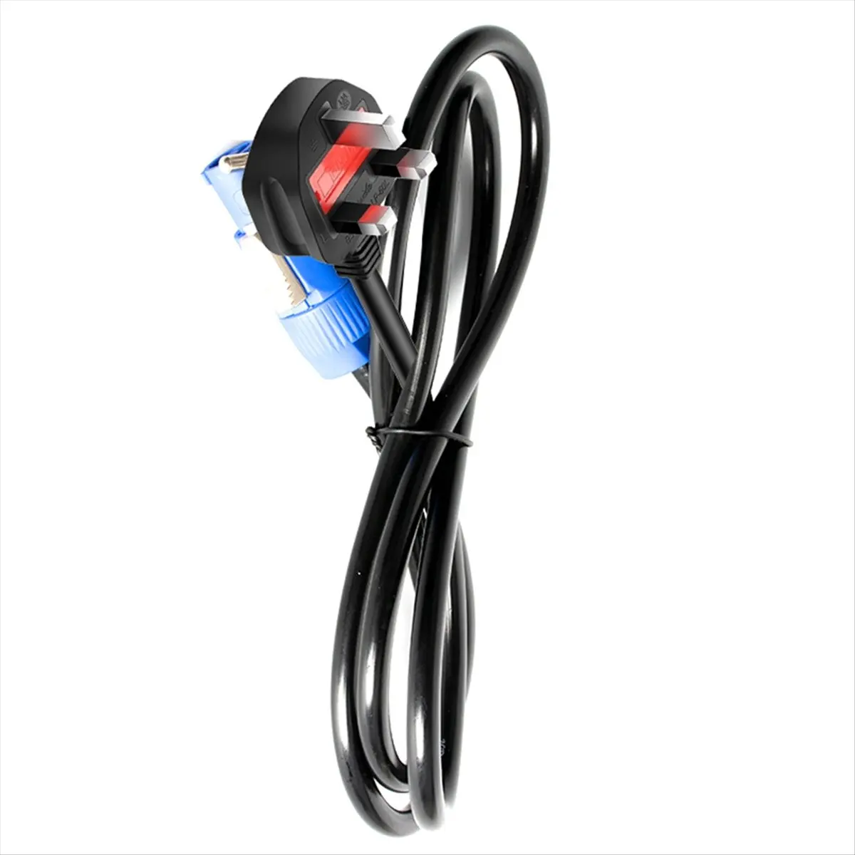 Super Sale Powercon Plug 1.5M Black Stage Light Power Cable, 3-Core DMX512 LED Event Lighting Cord Aviation Power Cord UK PLUG