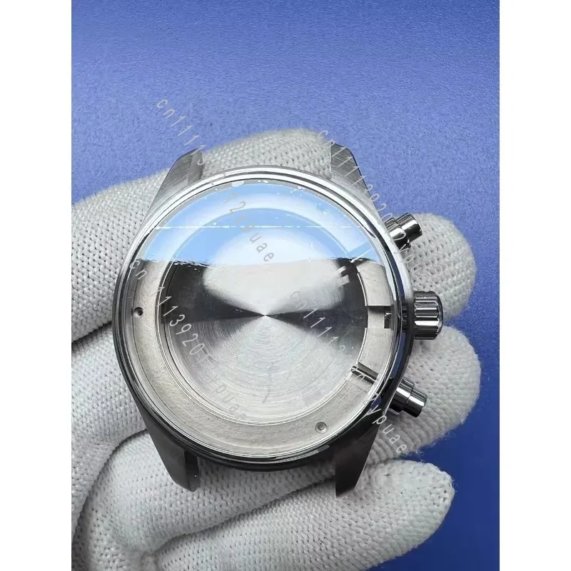 Watch Case Full Set with Sapphire Crystal, Watch Repair Accessories Compatible with Shanghai Dandong Eta7750 Movement