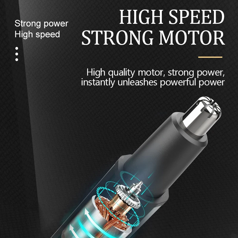Electric Ear Nose Hair Trimmer Rechargeable Type-C Fast Charging Portable Eyebrow Trimming Hair Trimmer For Nose image 5