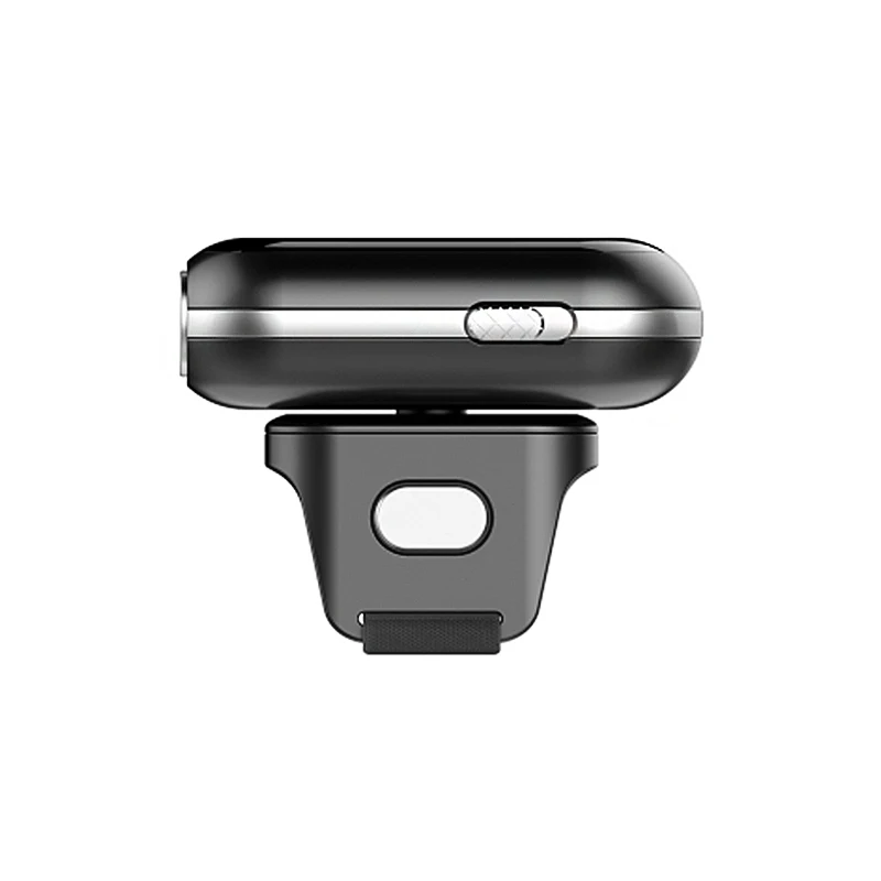Portable 1D 2D Mini Pocket Size Scanner Ring Wearable Wireless Barcode Reader for Book, Warehouse Inventory, Express