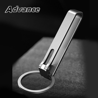 Titanium Alloy/Stainless steel Belt Buckle Keychain Outdoor Tool EDC Waist Clip Man Gift