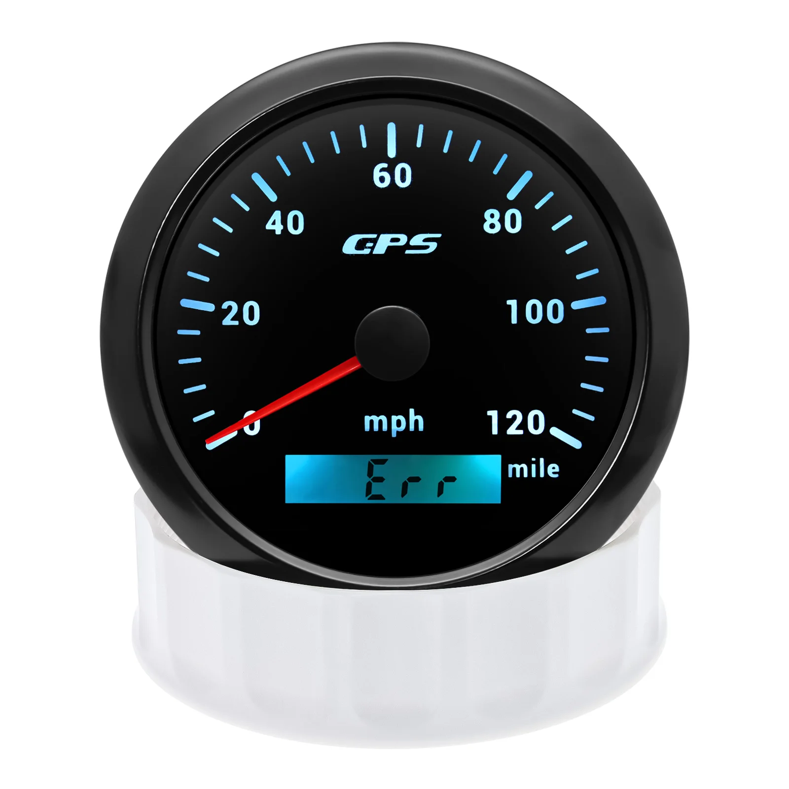 60 120 200 KMH MPH 85mm Marine GPS-Tachometer Bootsgeschwindigkeitsmesser mit GPS-Antenne Motorrad-Autoanzeige für Audi A3 A4 7-Farben-LED – Detail 23