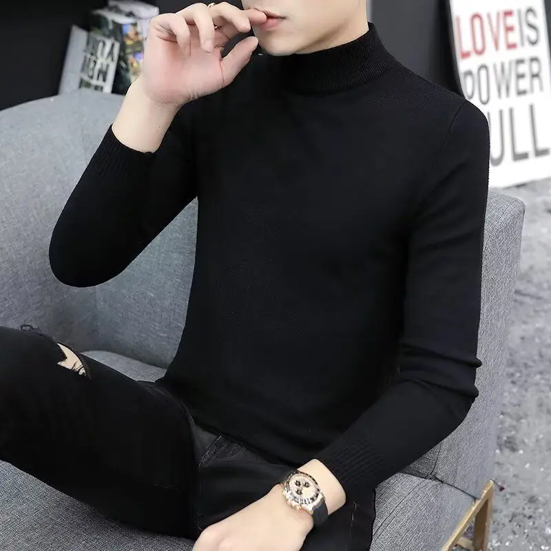 

Thiened Fce, теплое нижнее белье, футболка Long Sve, мужская базовая одежда с высоким воротником, цветная осенняя одежда, внутренняя одежда