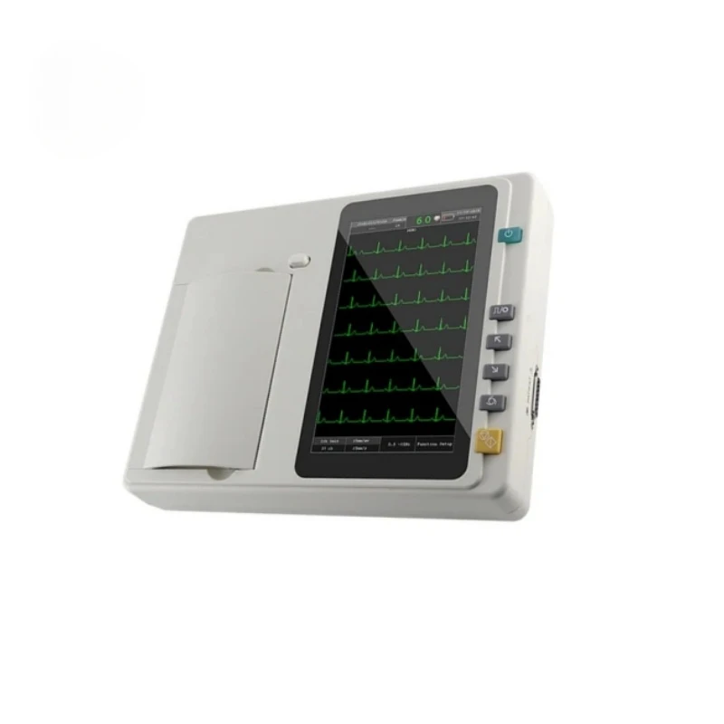 Electrocardiografo  12 Lead Digital Scan Portable 6 Channel Multi-parameters Electrocardiograph Machine