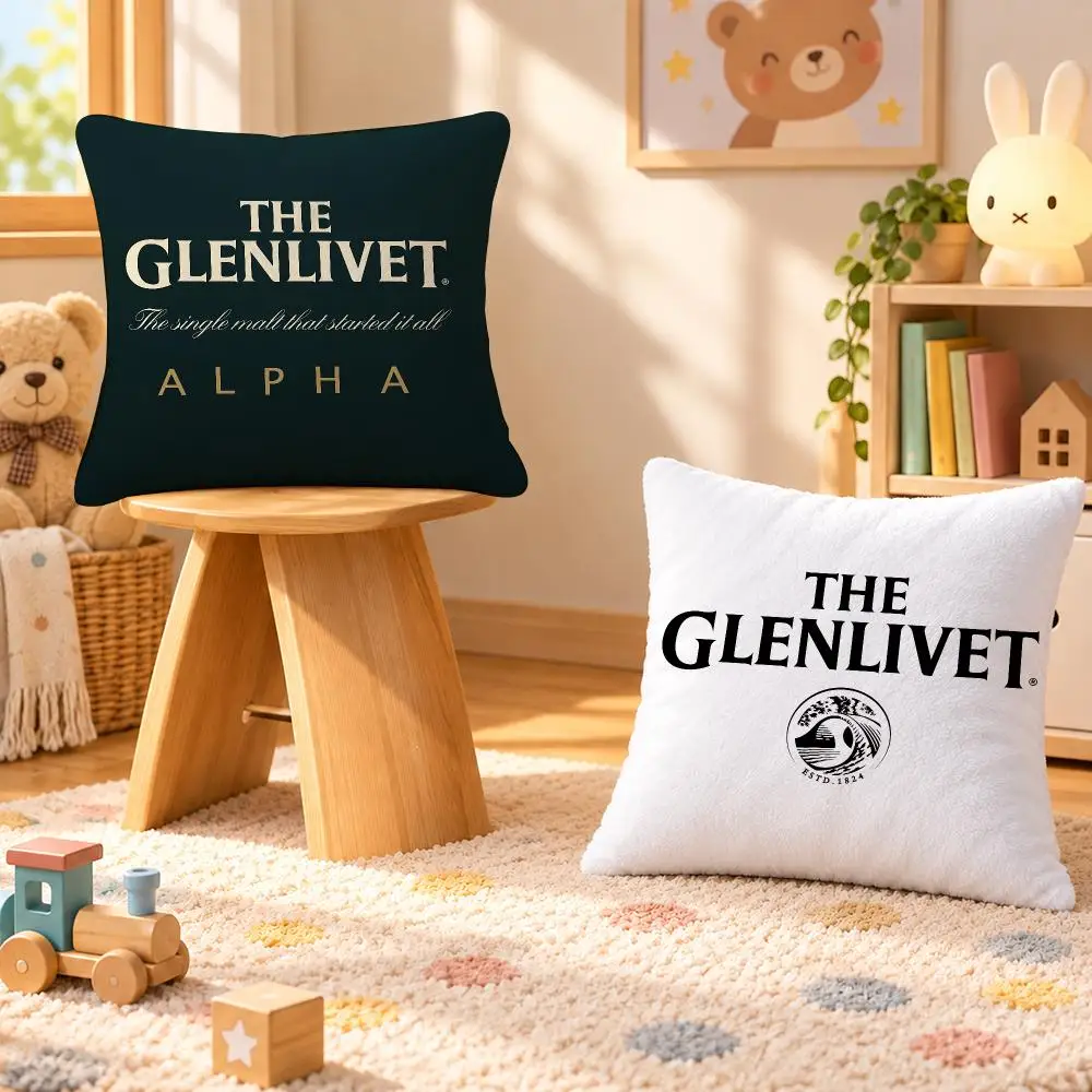 Whisky The Glenlivet Scotch Heritage Cushion Cover Personalized Decorative Living Room Home Sofa Bedroom Office Car Decor