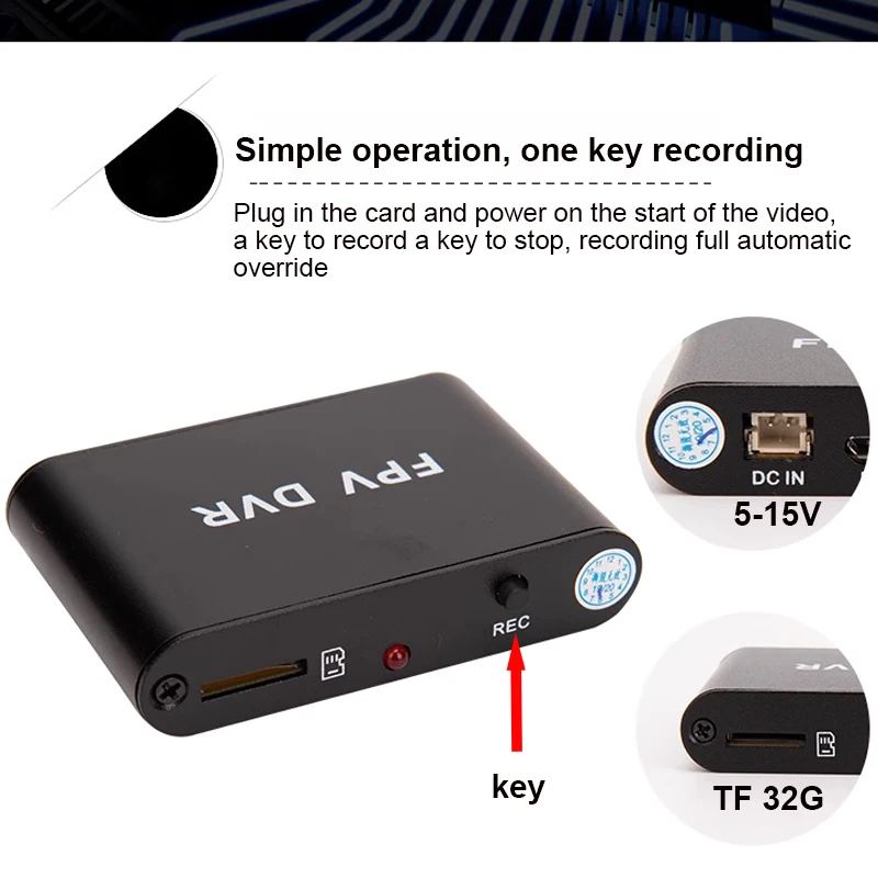 Mini DVR Micro AV HD FPV DVR  AV Recorder 1280x720 CCTV Mini Video Recorder ANALOG Camera Super Micro SD DVR support 32G TF Card