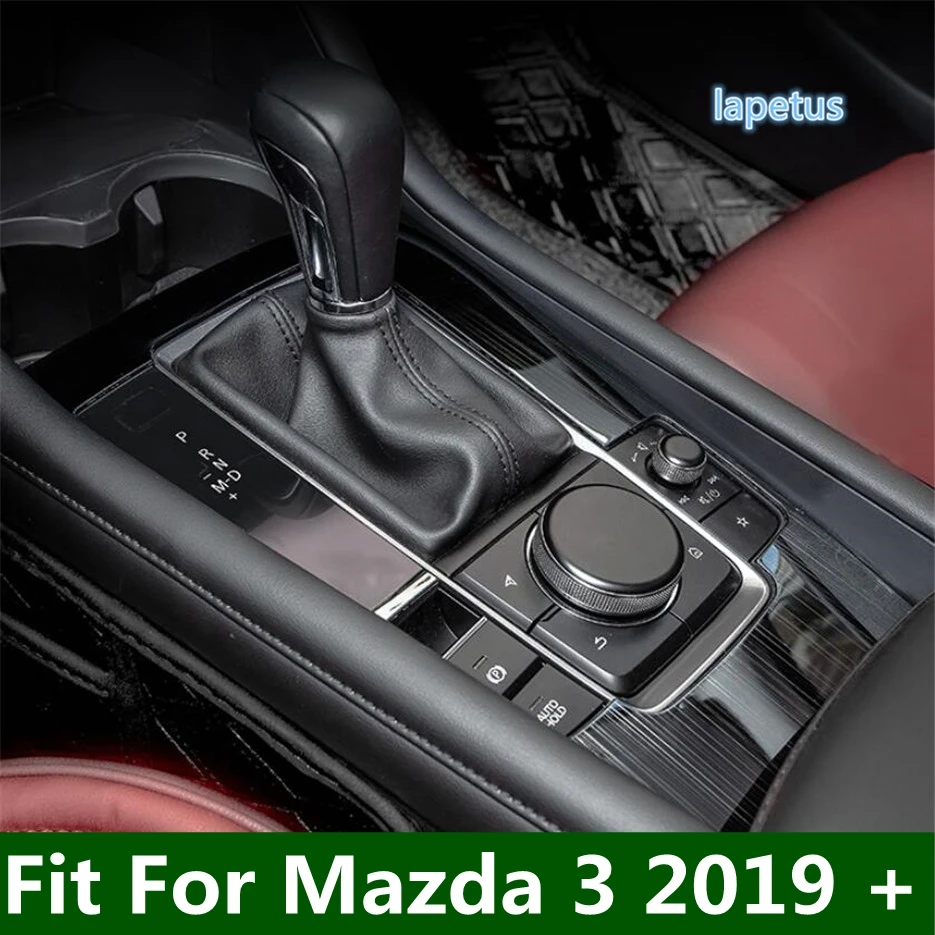 

Transmission Center Shifter Trim Bezel Shift Gear Shift Panel Cover Decoration Frame Fit For Mazda 3 2019 - 2023 Car Accessories