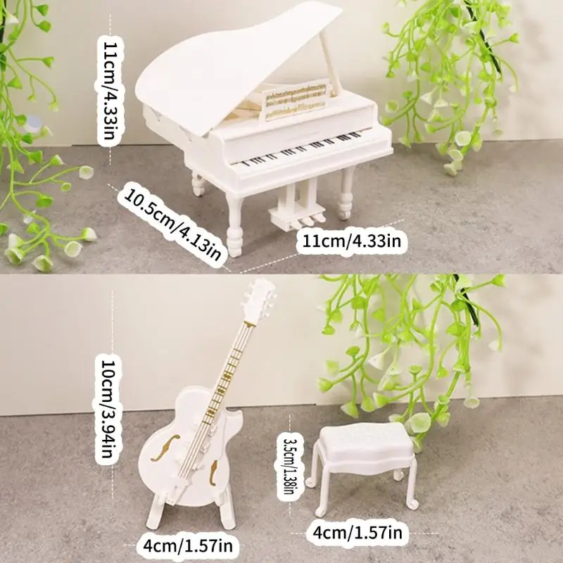 Celas piano piano realistas acessórios instrumento musical l8rb