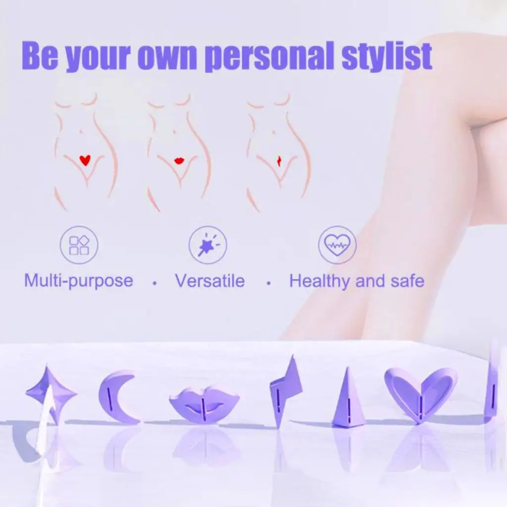 Portable Bikini Shaver Privates Shaving Stencil for Pubic Hair Women