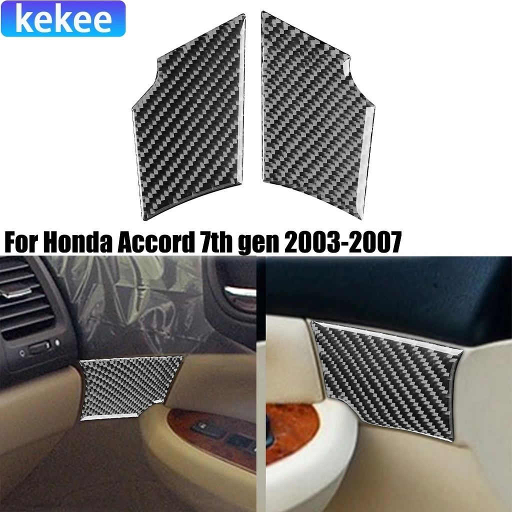 For Honda Accord 7th Gen 2003-2007 Carbon Fiber Door Decorative Panel Interior Car Accessories Cover Stickers Auto Trim Decal