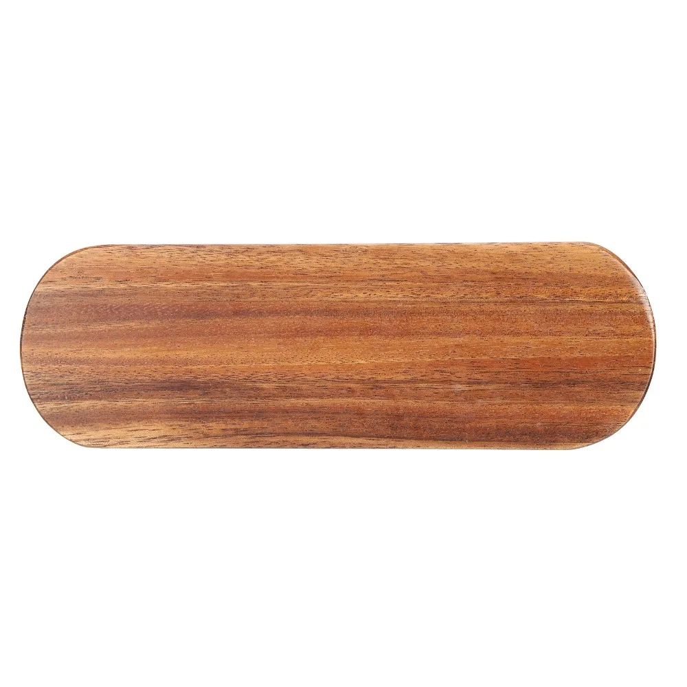 Easy To Clean Wooden Spoon Rack Grooved Design Stable Storage Base Smooth Thickened Fork Holder Counter Storage