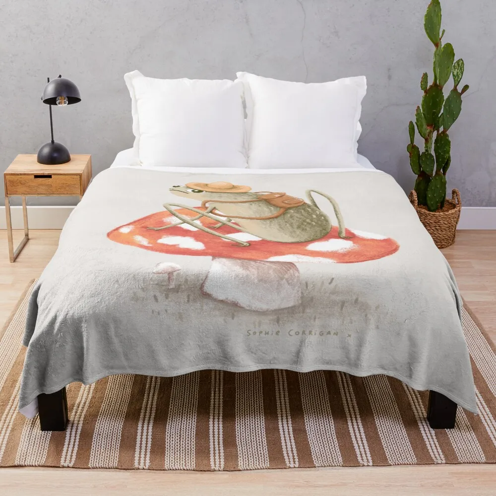 

Awkward Toad Ready for Adventure Throw Blanket Soft Home Decor Blanket for Couch Bedroom