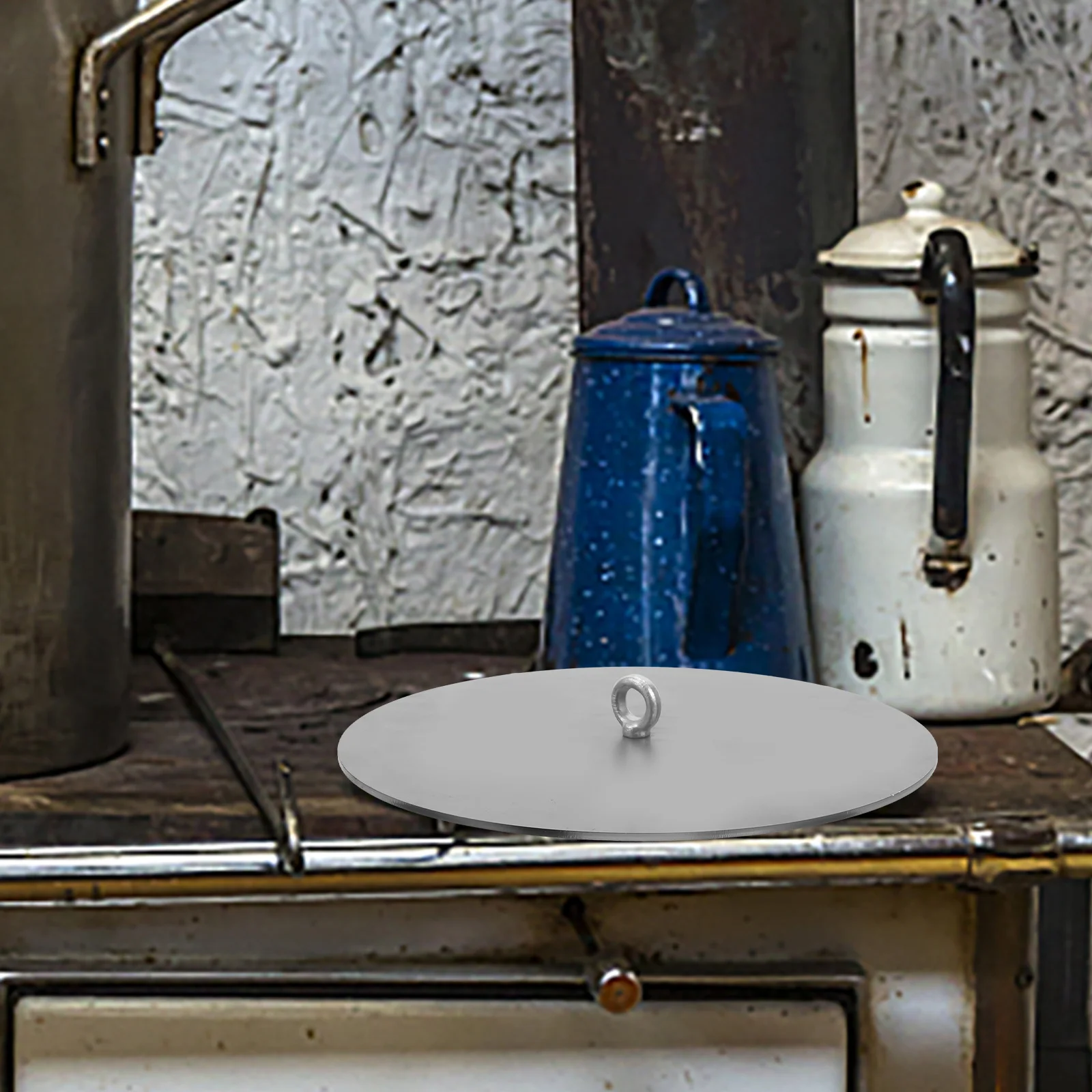 ฝาเตาเหล็กหนา ฝาเตาเหล็กหลายชั้น ฝีมือประณีต ทำความสะอาดง่าย อุปกรณ์เสริมในบ้าน