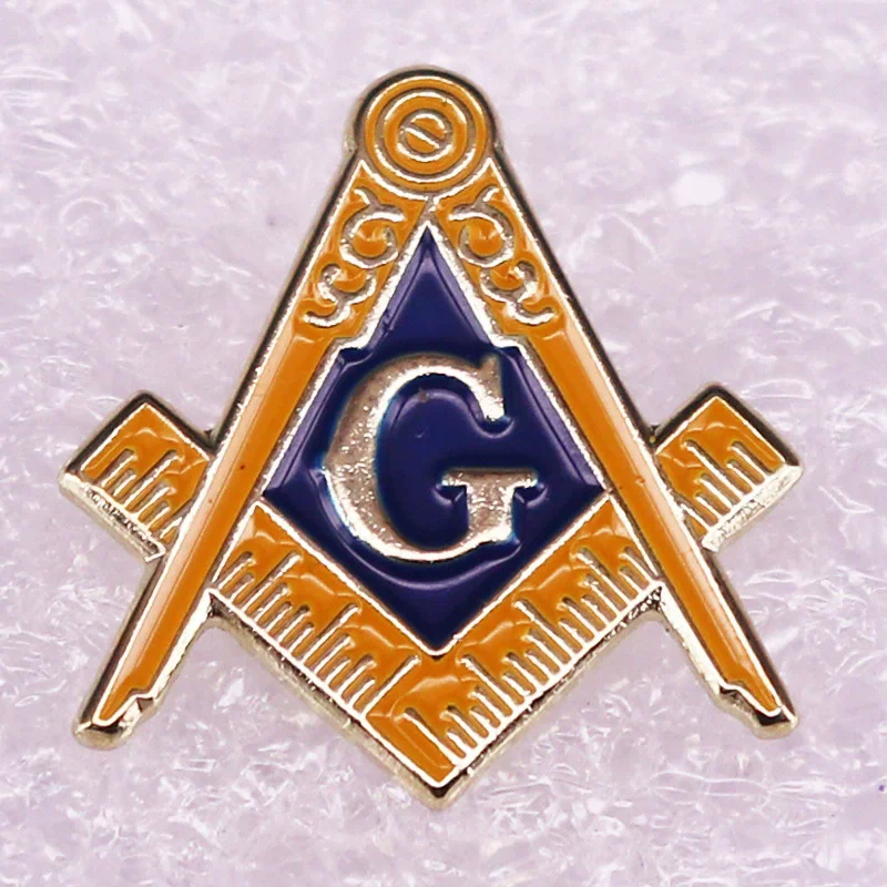 Masonic Lapel Pins Freemasonry Badge Mason Freemason G Zinc Alloy Antique Plating  men's Business Accessory