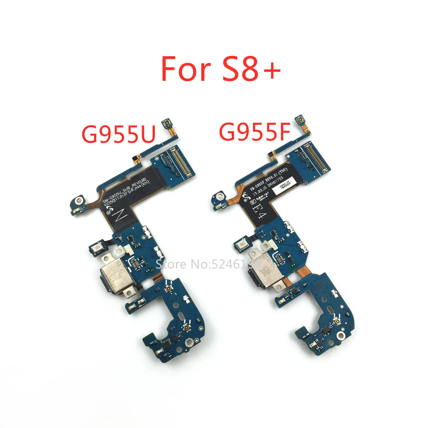 1pcs USB Charging Charger Port Dock Connector Flex Cable For Samsung Galaxy S8 Plus S8+ G955F G955U G955N G9550 Replace Part