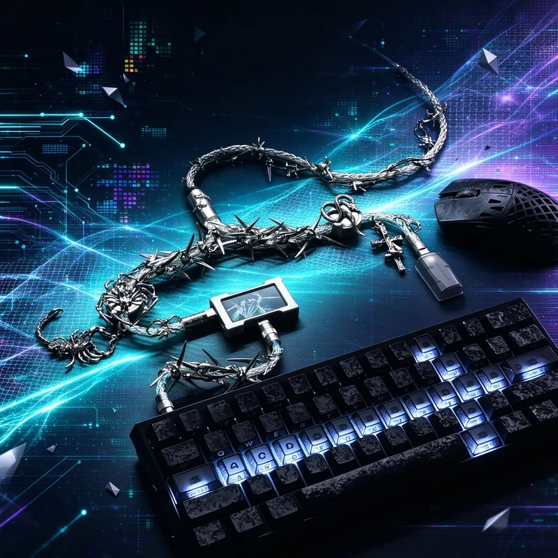 1-to-2 8k Aviator Cable Original Decoration 1.3m Rgb Magnetic Axis Mechanical Keyboard Cable Single Crystal Copper Type-c