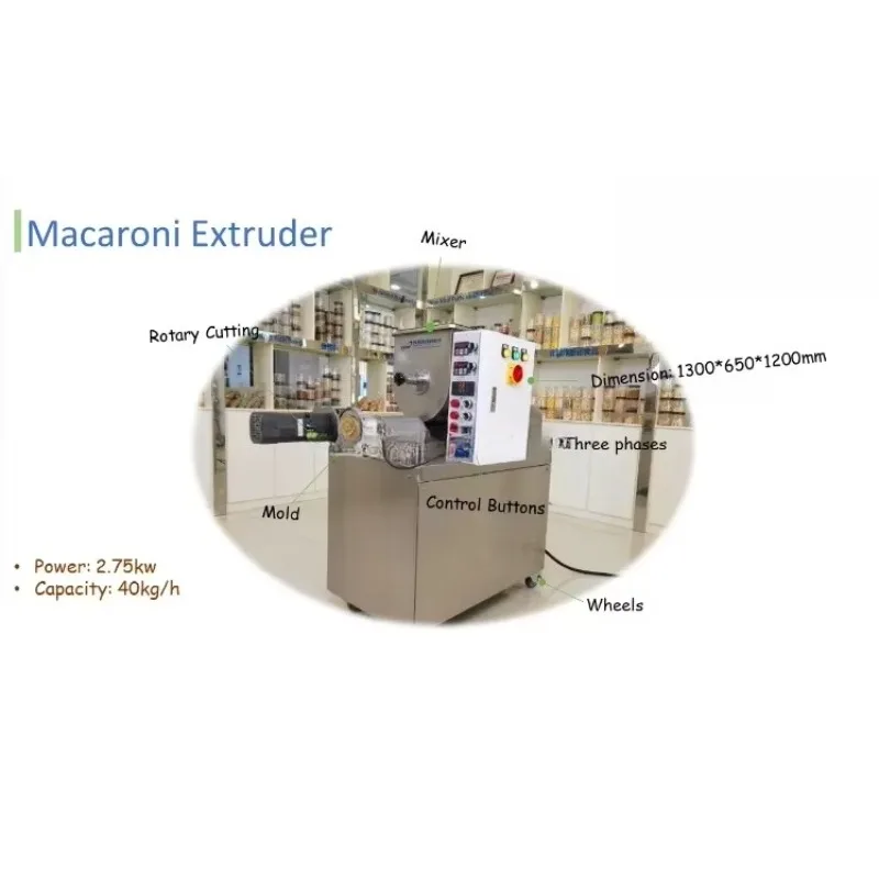 Customized Industrial Automatic Macaroni Pasta Making Machine Factory Direct Supply Equipment
