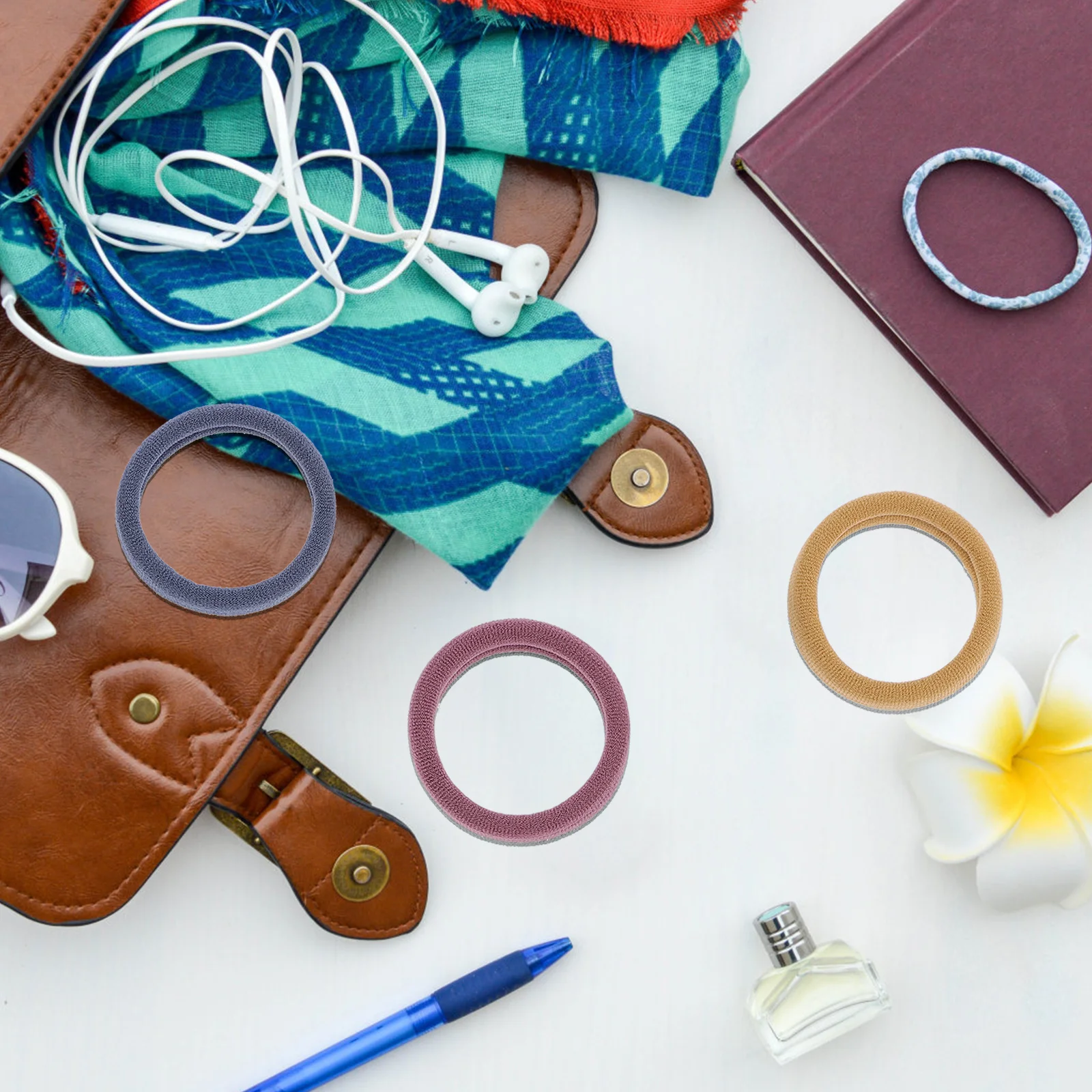 

40Pcs Small Rubber Bands Elastic Ponytail Holders Stretchable Hair Bands for Women Thick Hair Accessory Ponytail Holders