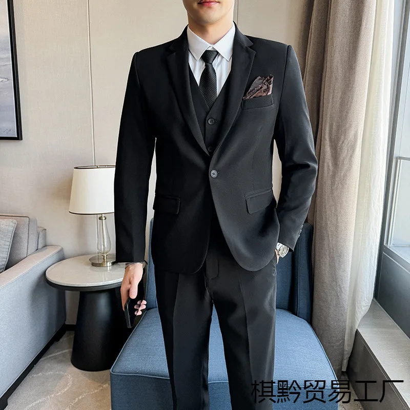 

HH78new style suits for men Korean style slim groom wedding dress groomsmen group clothing business casual western CD