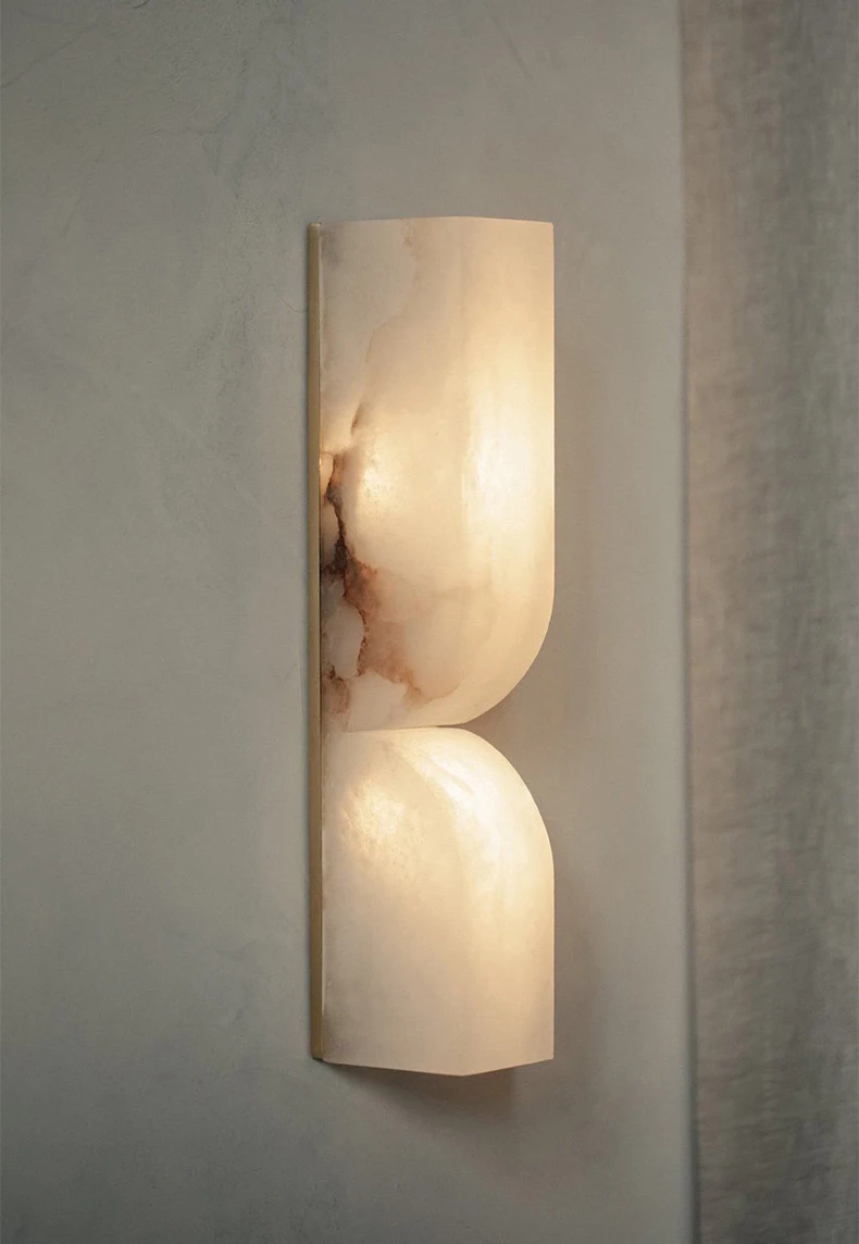 Art Design Wall Lamp Natural Marble