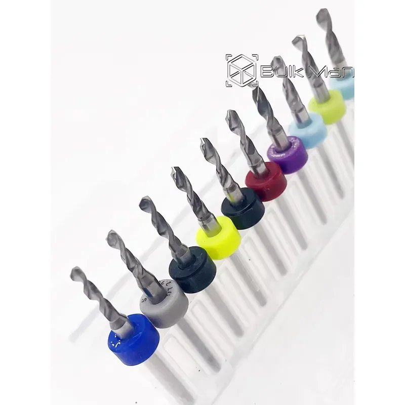 10pcs/Set 0.6-5.0mm High Precision PCB Drill Bit CNC End Mill Tool Mini Cutter for CNC Wood Metal Engraver