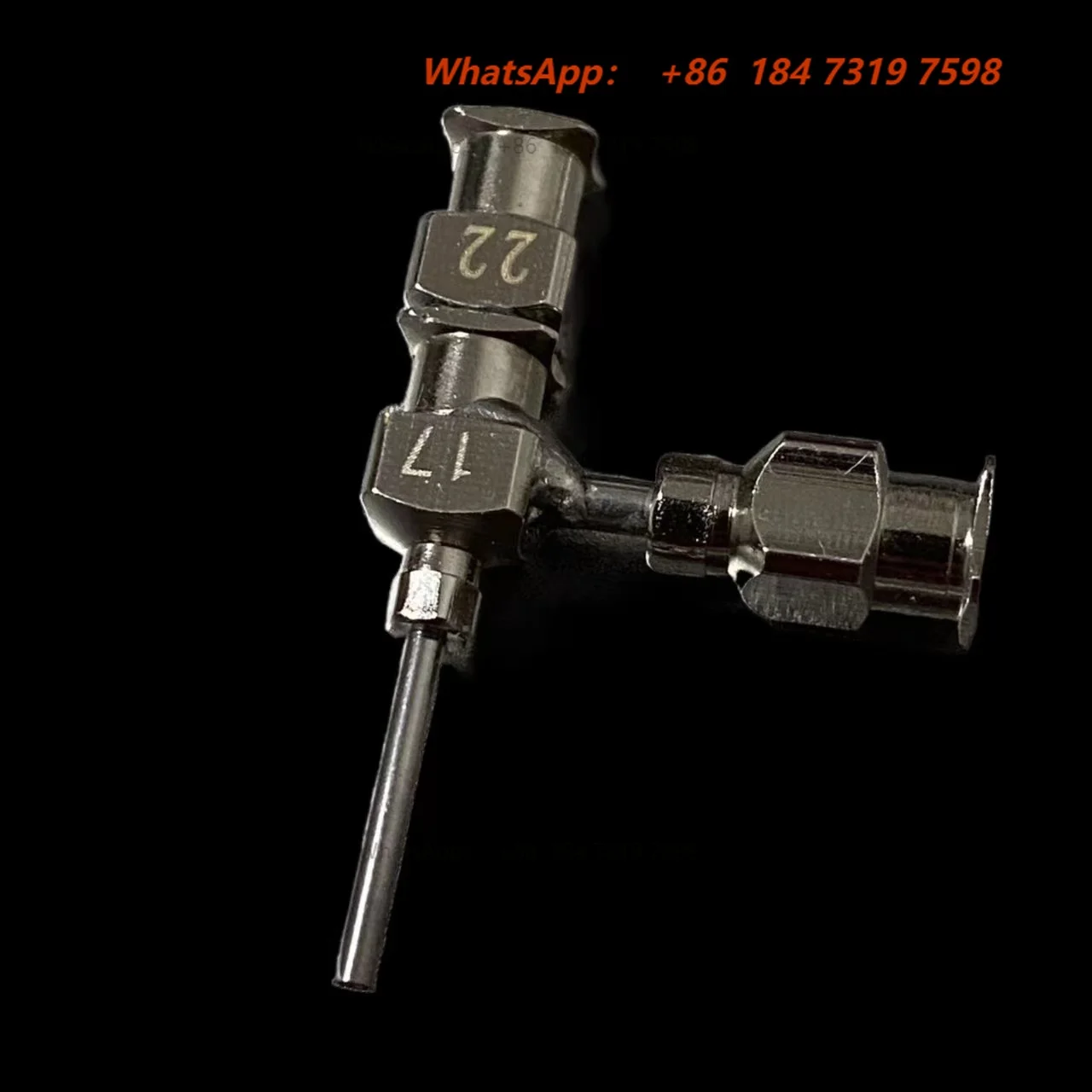 1PCS Electrospinning Coaxial Needle Double Needle Seat Flush Inside Outside 3D Printing Molten Wet Core Hollow Fiber