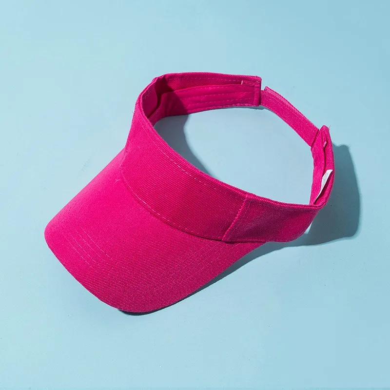 Unisex Summer Baseball Cap Casual Empty Top Sun Visor Tennis Cap for Children Outdoor Group Activities Solid Sunscreen for Boys