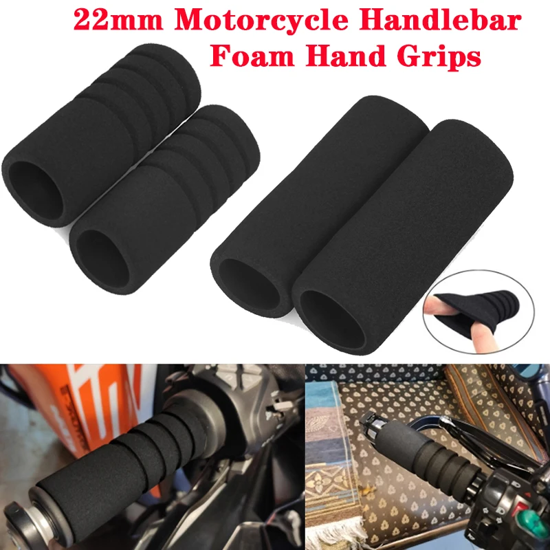 

Universal 22mm Motorcycle Handlebar Foam Hand Grips Sponge Gloves Lever Cover Anti-slip Motocross Dirt Pit Bike Electric Scooter