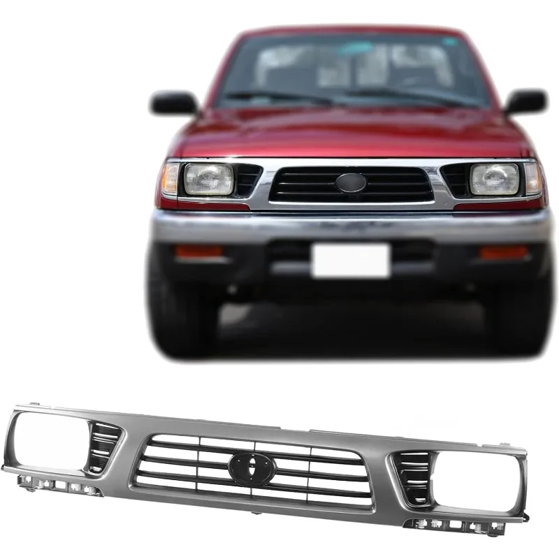 

Perfit Liner New Front Black gray Grille Grill With Headlight Holes