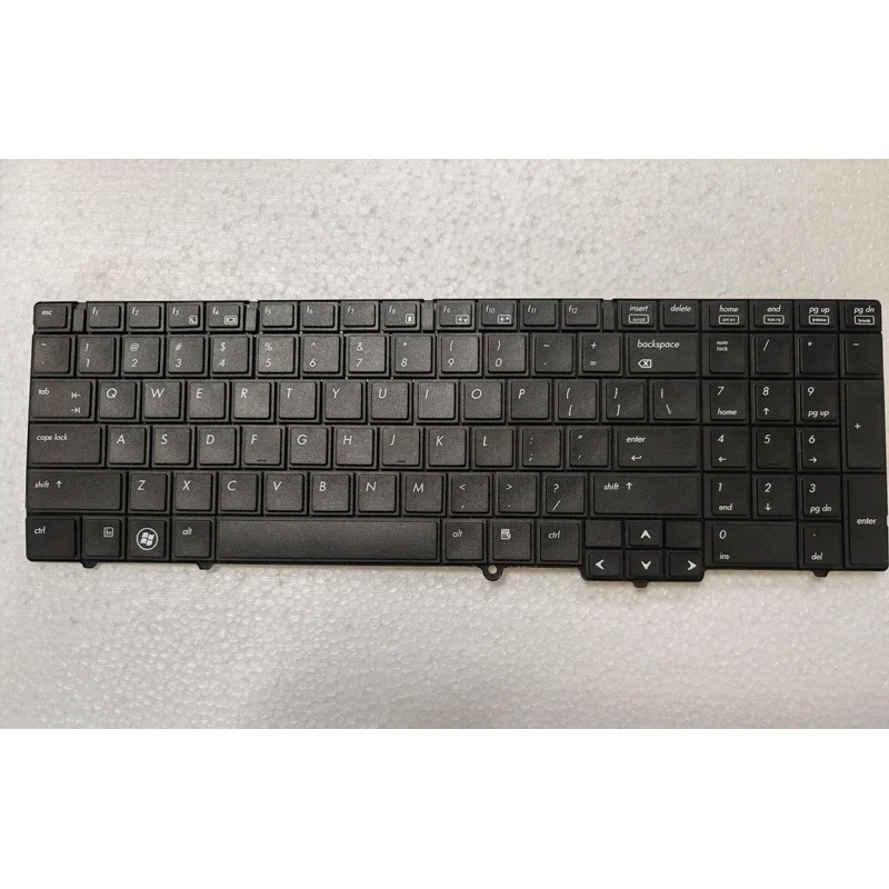f  NEW US Keyboard For HP EliteBook 8540p 8540w Black PK1307G1A00 NO POINT