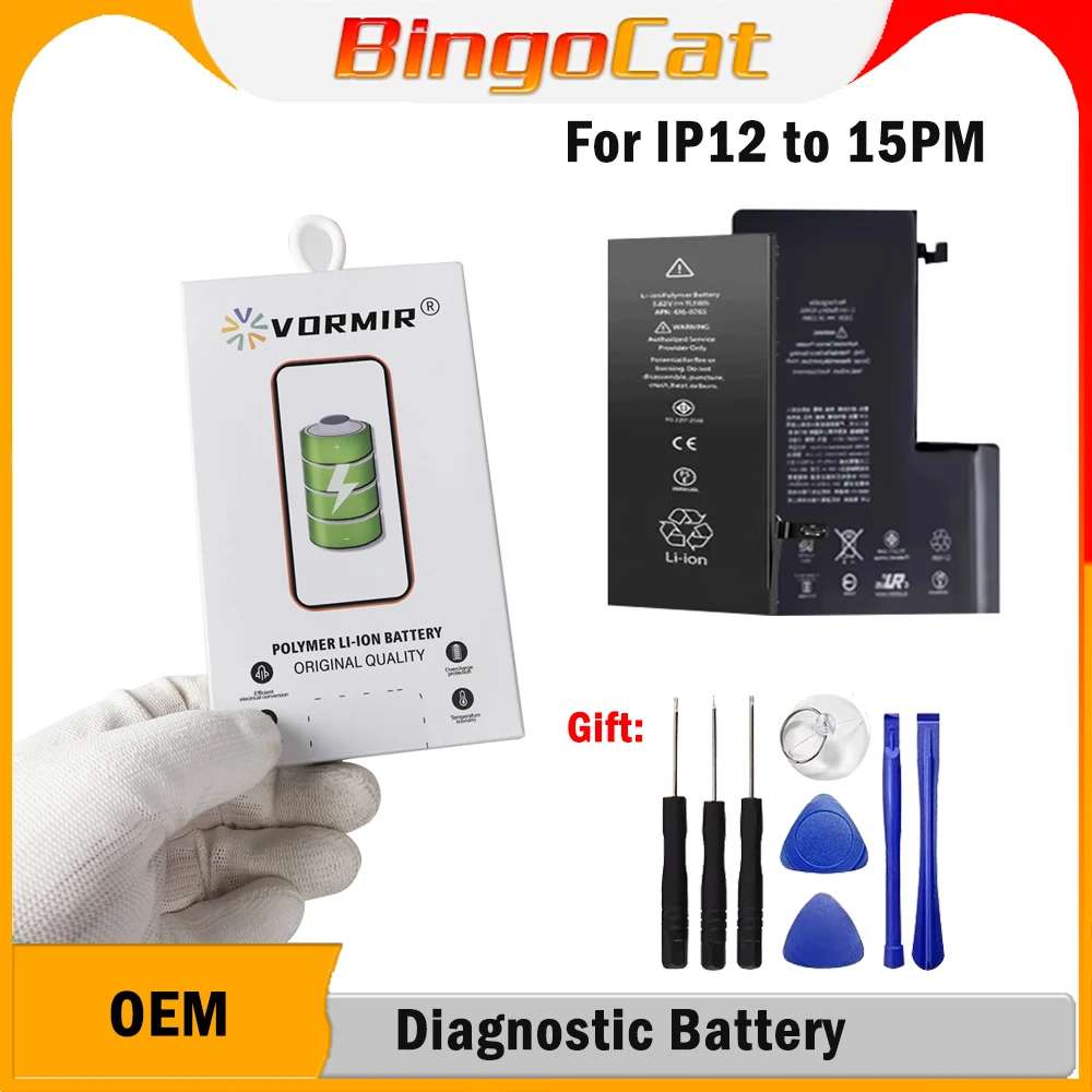 

Vormir Diagnostic Battery Pass Repair Assistant Support iOS 18 series for iPhone 15 14 13 12 Pro max Bateria Replacement