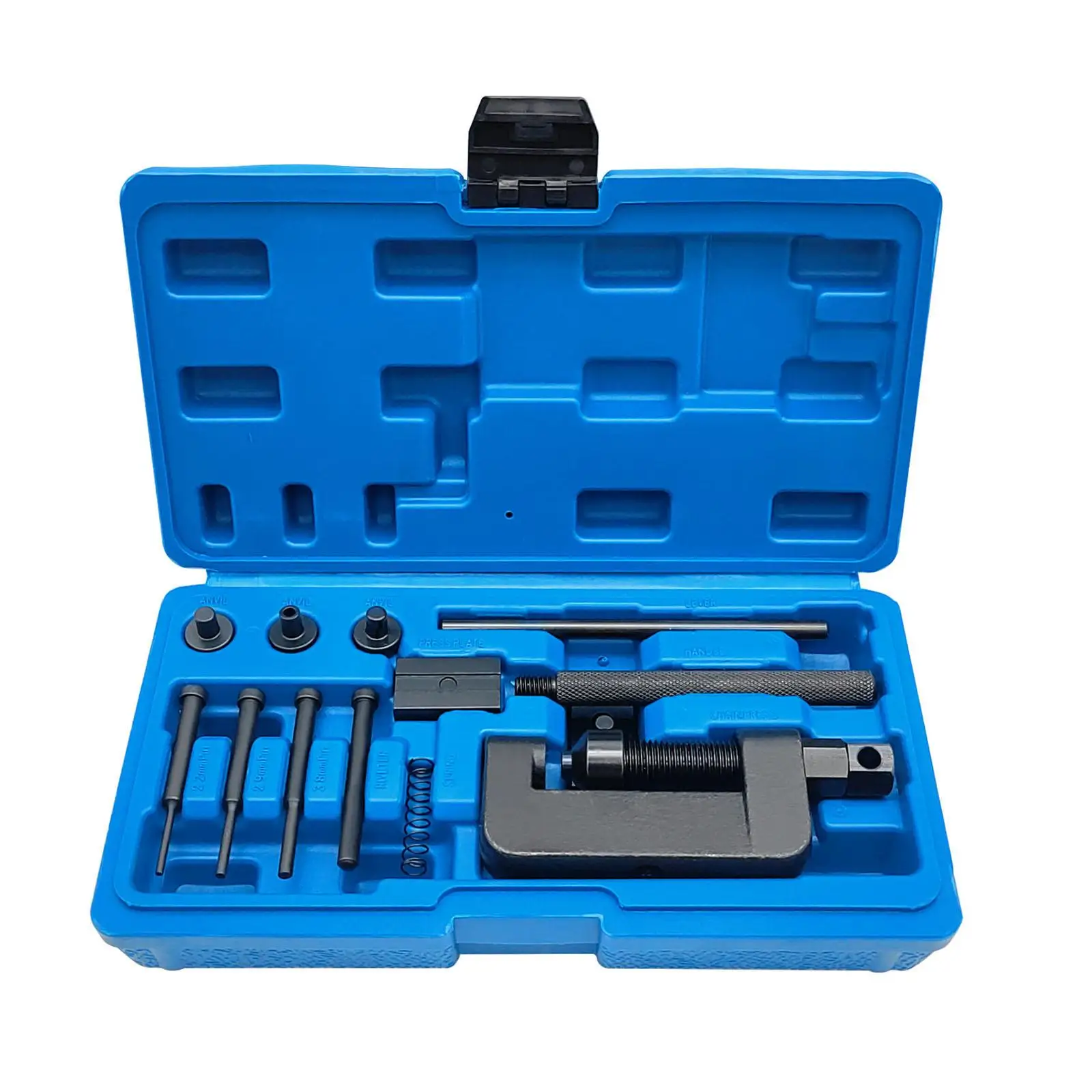 Motocicleta Chain Breaker Tool Kit, cortador de corrente de aço, rebitador Kit para bicicleta 35 a 630 ATV Chains, moto, 13x