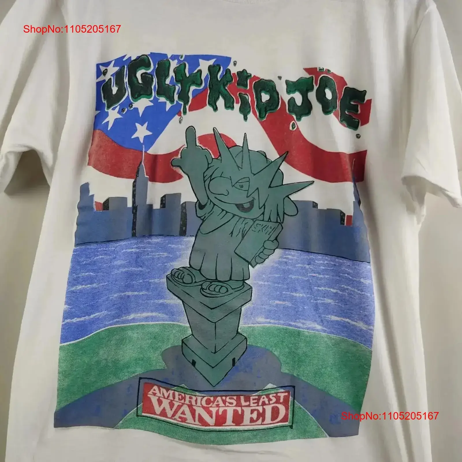 

90's Ugly kid joe America's T Shirt S to 5XL BL244 vintage Washed Top For Everyday Wear Breathable designer clothes Casual