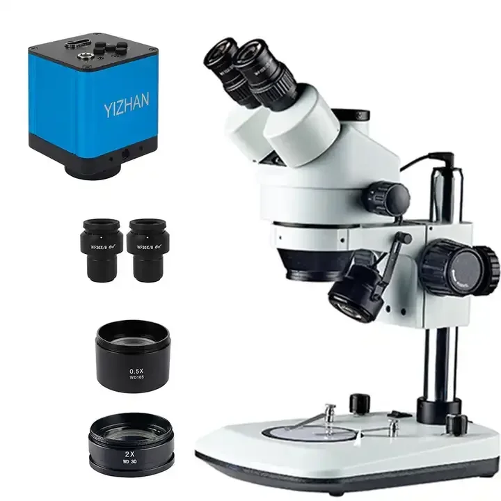 3.5X-270X Trinocular Stereo Microscope Digital Adjustable Interpupillary Distance Textile Industry Jewelry Appraisal Microscope