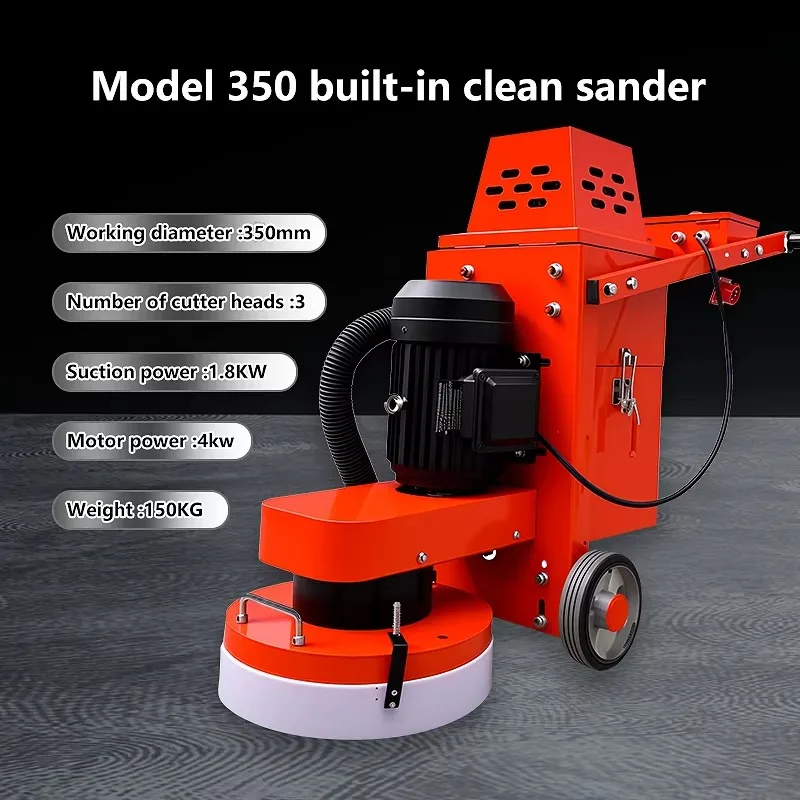 Three Head Sander Ground Grinding Machine Concrete Polishing Machine Floor Grinder Drywall Sander With Vacuum
